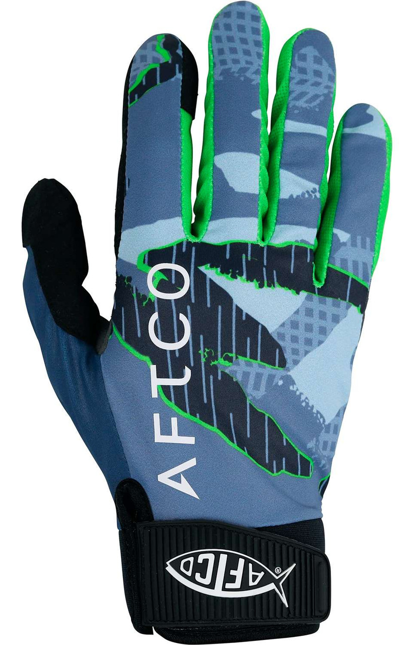 AFTCO JigPro - Jigging Gloves - Blue - Medium