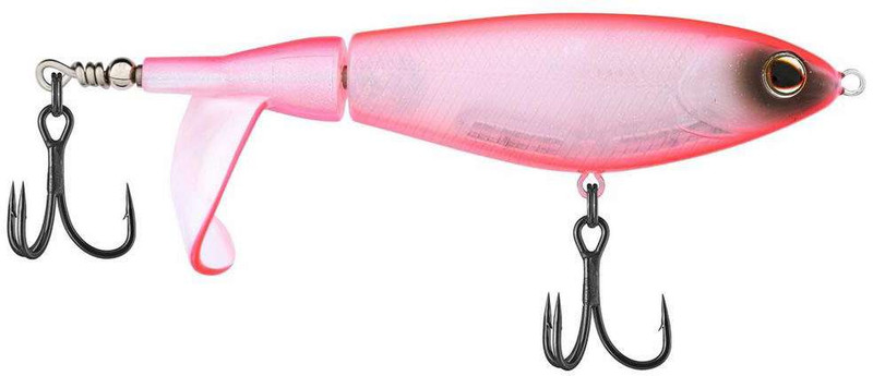  Berkley Choppo Topwater Fishing Lure, Ghost White, 3/4 Oz,  105mm Topwater, Enhanced Propeller Surface Area For Maximum Disturbance,  Equipped