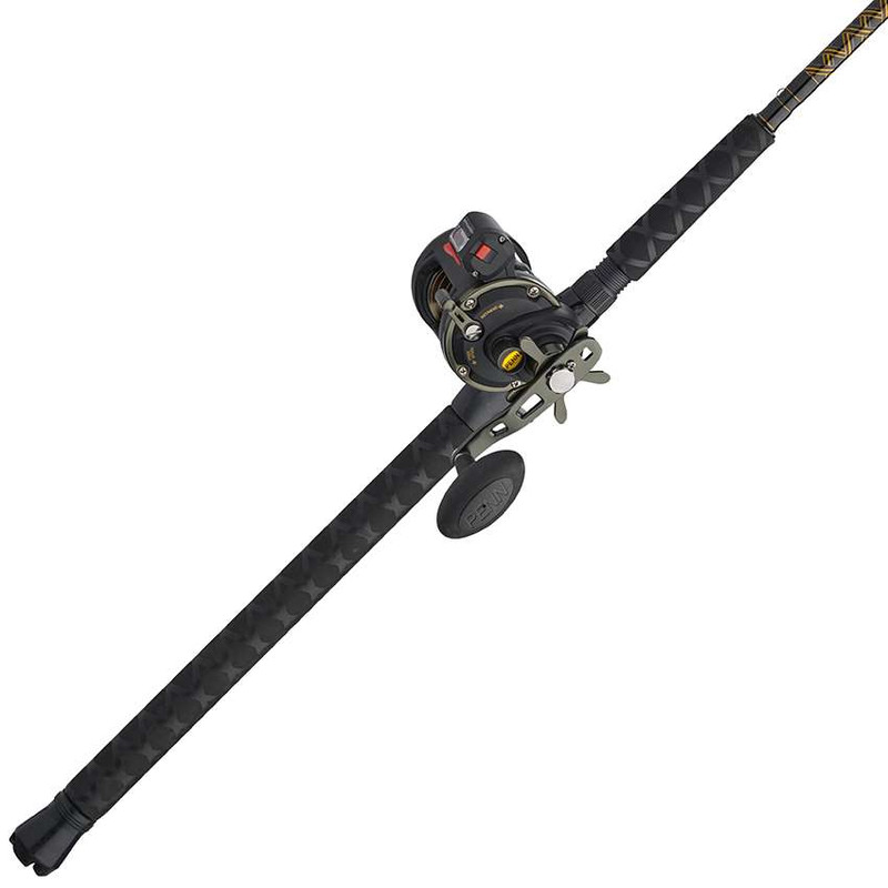 PENN Squall 30 Level Wind Fishing Rod and Trolling Reel Combo, 6.5
