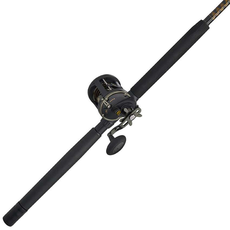 Warfare Level Wind Conventional Combo - 30, 5.1:1 Gear Ratio, 15 lb Max Zdrag, 7' 1pc Rod, Medium Power, Right Hand