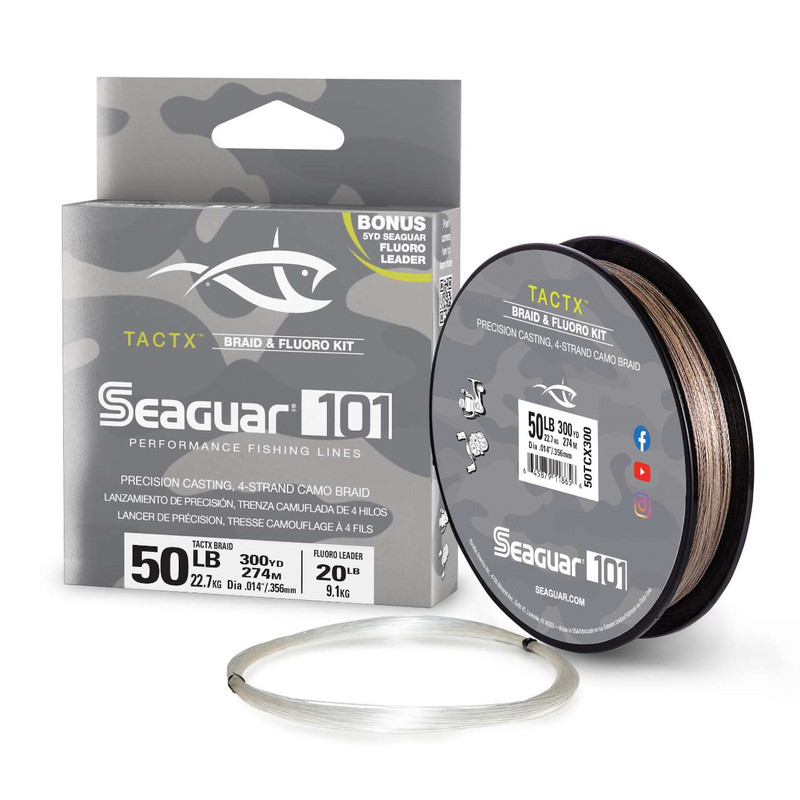 Sufix 832 Braid with Seaguar InvizX 100% Fluorocarbon Leader Material