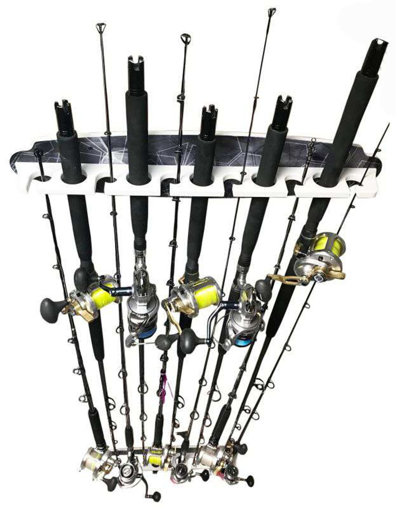 Buy CHARLES Celling Mount Rod Rack Wall Mount Rod Rack Fishing