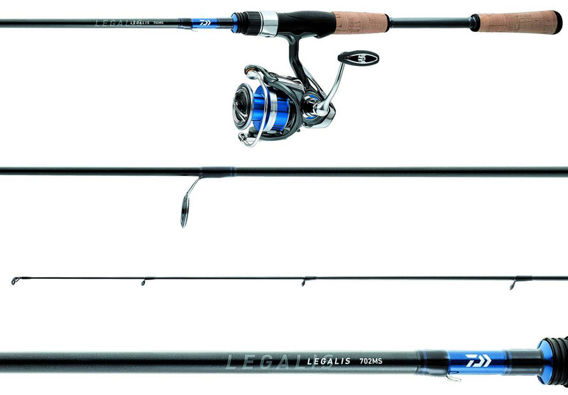 Daiwa Revros Freshwater Spinning Combo 5 Bearings, 6'6 Length, 2 Piece Rod,  Medium/Light Power 