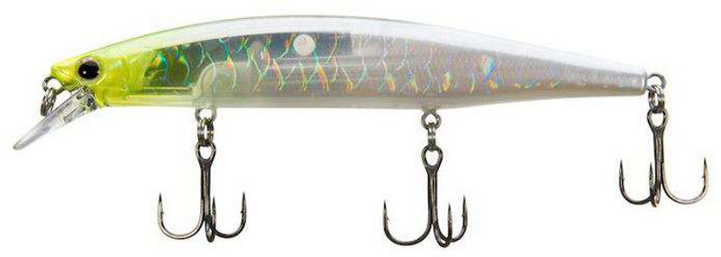 Shimano World Minnow 115SP Jerkbait - Chartreuse Head