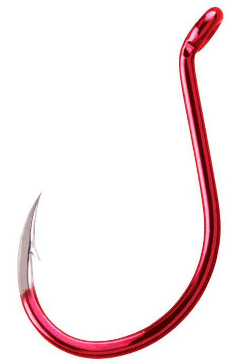 BKK Red Octopus Beak Hook - 3/0 - 6 Pack - TackleDirect