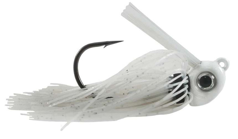 Missile Baits Ikes Mini Swim Jig - 3/16oz - Pearl White - TackleDirect