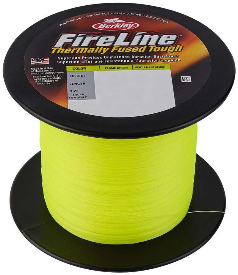 Berkley FireLine Superline Flame Green - 10lb - 1500yd - TackleDirect