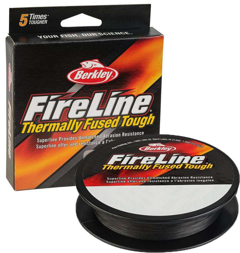 Berkley14 lb FireLine Fused Original Braided Fishing Line Smoke 125Yd  FLFS14-42