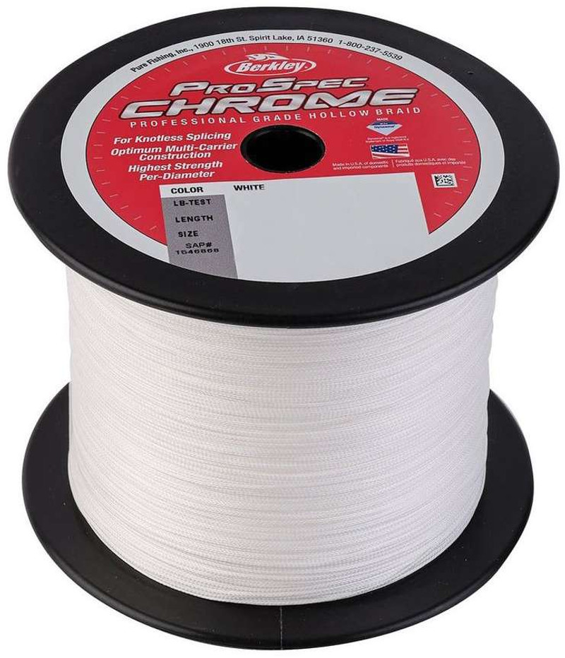 Berkley ProSpec Chrome Hollow Braid - 100lb - 1500yd - TackleDirect