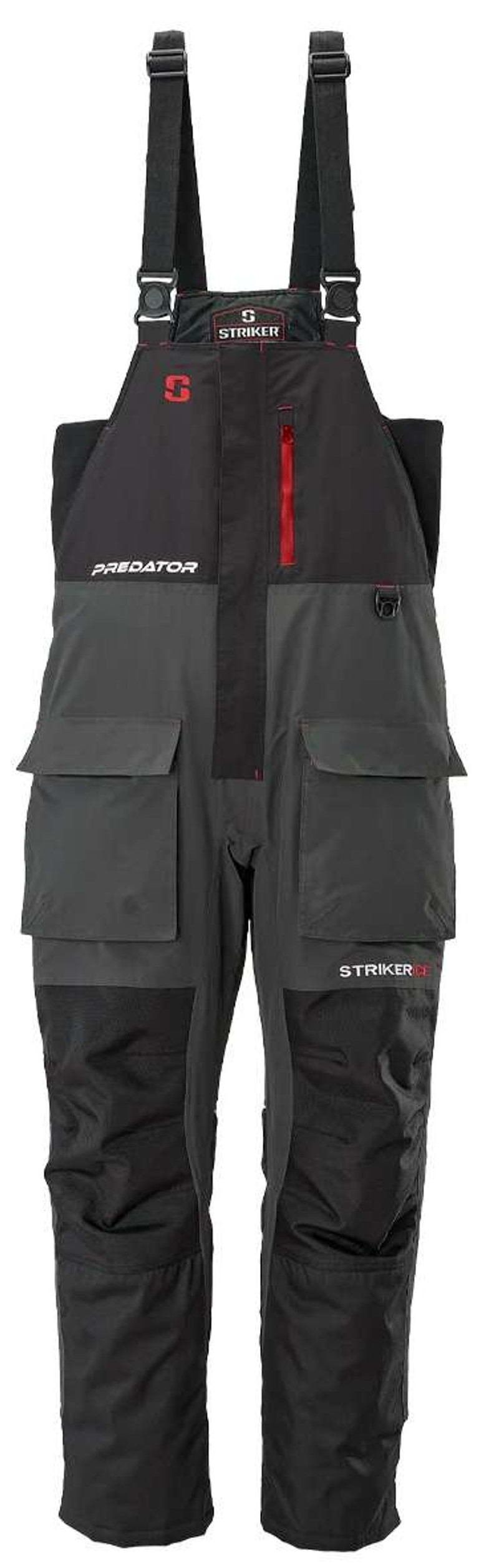 Striker Ice Predator Bib - Black/Charcoal - Medium