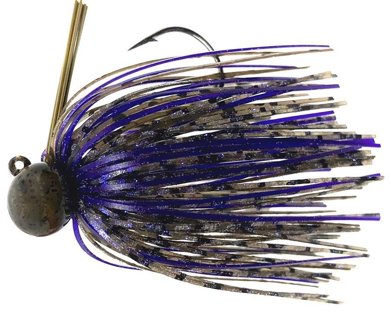 Fitzgerald Thrift Tungsten Micro Jig - 3/8oz - Green Pumpkin/Purple