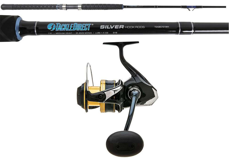 Shimano BTR8000D Baitrun Reel / TDSBS701MH Rod Combo - TackleDirect