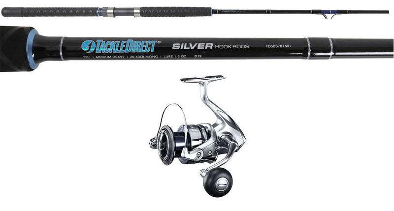 TackleDirect Silver Hook/Shimano Stradic FL Spin Combo - TackleDirect