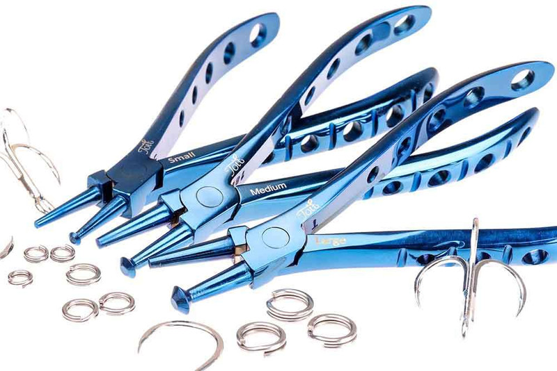 Premium Titanium Fishing Pliers Locking Line Cutters-Split Ring Pliers Hook  