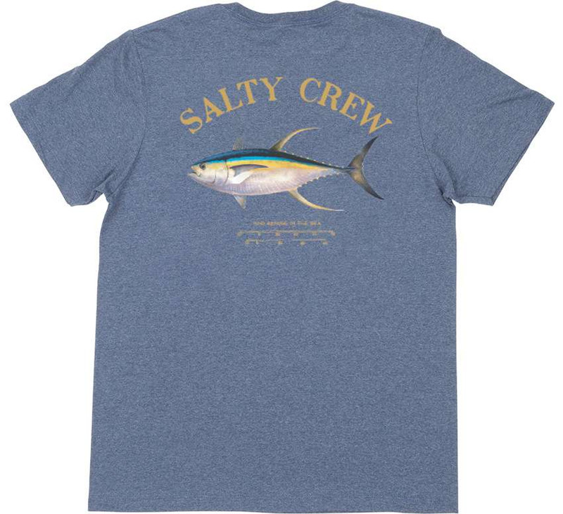 Salty Crew Ahi Mount Short Sleeve T-Shirt - Navy Heather - Small