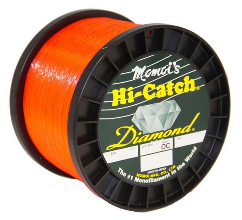 Momoi Diamond Monofilament - Orange Crush - 10lb Spool - 80lb - TackleDirect