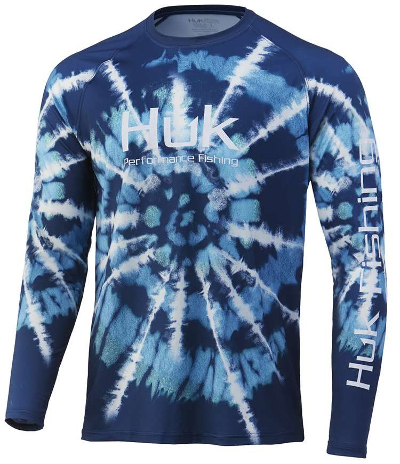 Huk Spiral Dye Pursuit Long Sleeve Shirt - TackleDirect