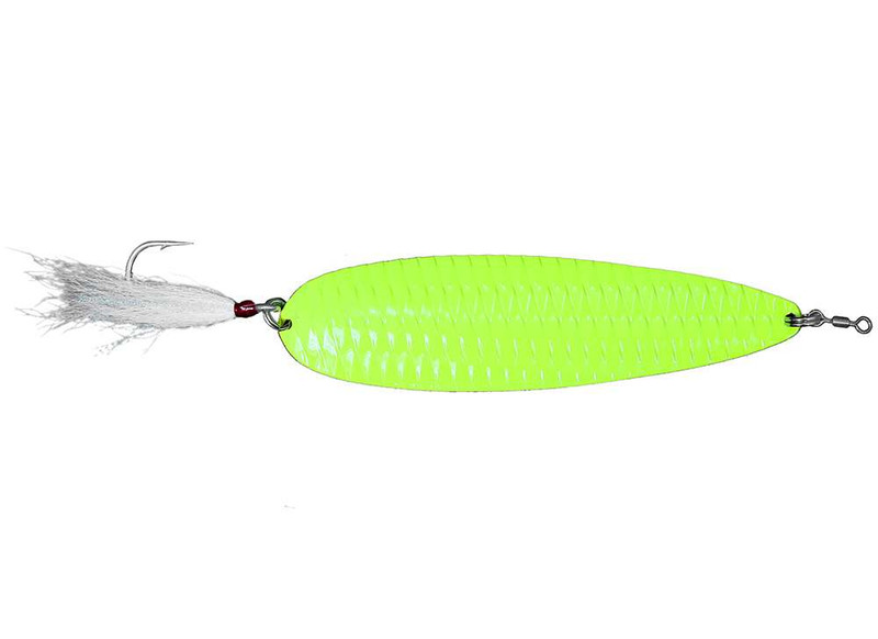 Acme Kastmaster Glow Spoon Green Stripe 1/2oz