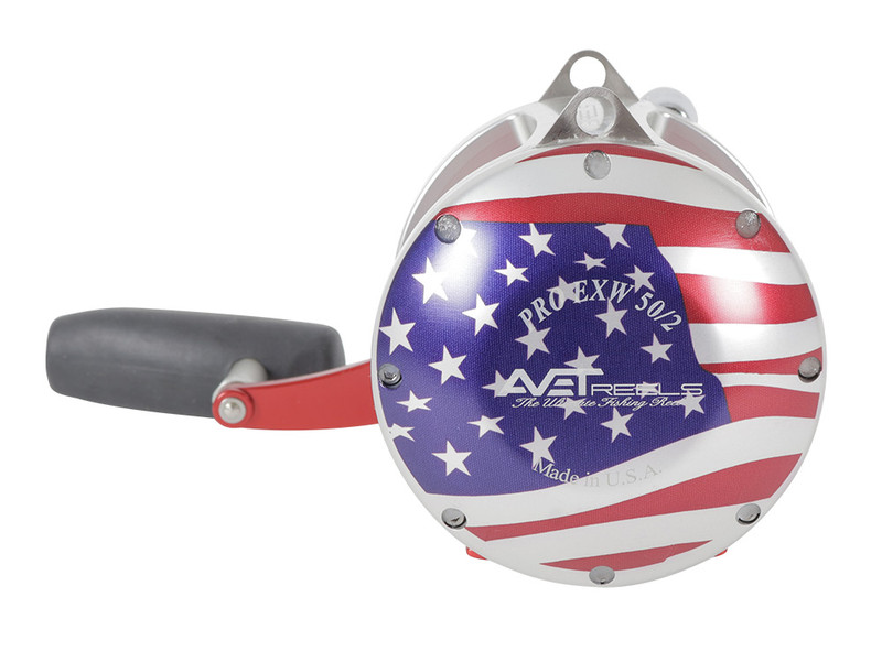 Avet EXW 50/2 Two-Speed Lever Drag Big Game Reel American Flag Patriot