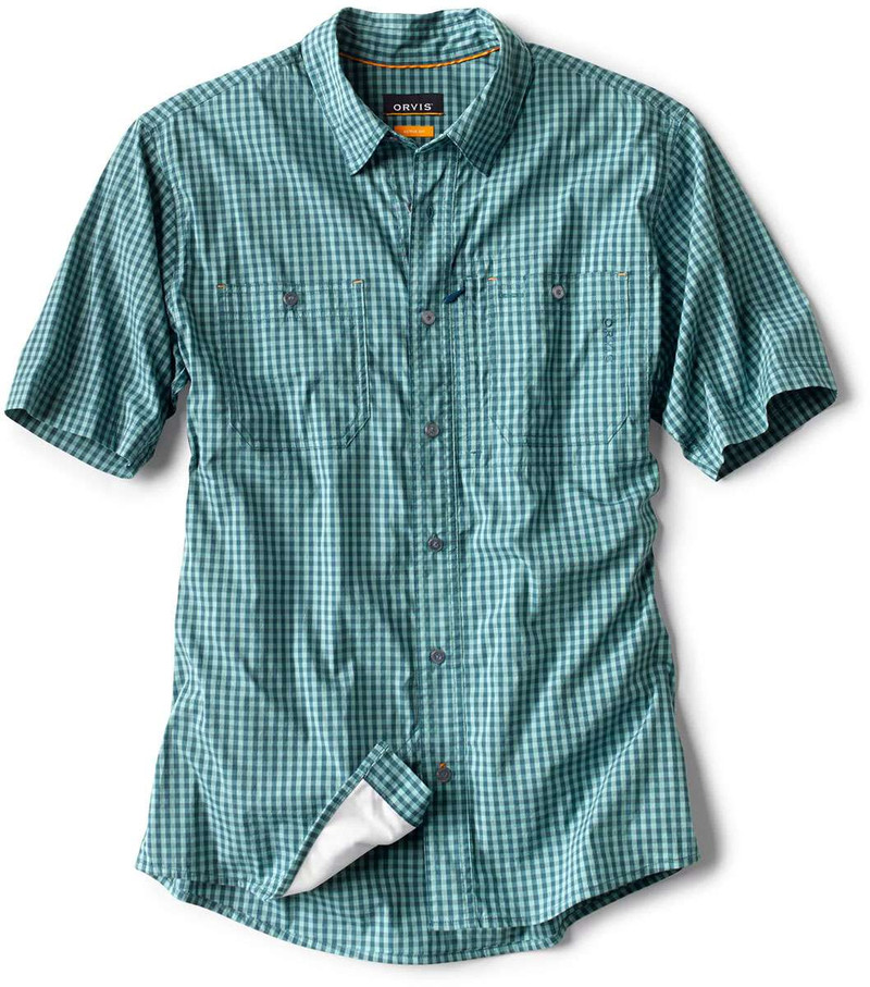 Orvis River Guide Short-Sleeved Shirt - Men's Tidal Blue M