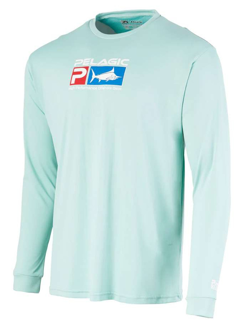 Pelagic Aquatek Hoodie Fishing Shirt - Turquoise - TackleDirect