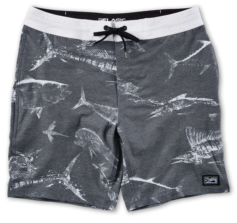 Pelagic Deep Drop Gyutaku Fishing Shorts - Black - 38 - TackleDirect