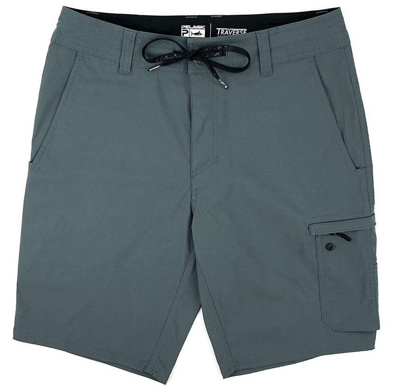 Pelagic Traverse Hybrid Fishing Short - Charcoal - TackleDirect