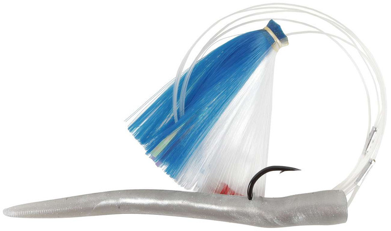 RonZ Rigged Joe Shute Skirted Trolling Lure - 3oz - Blue/White