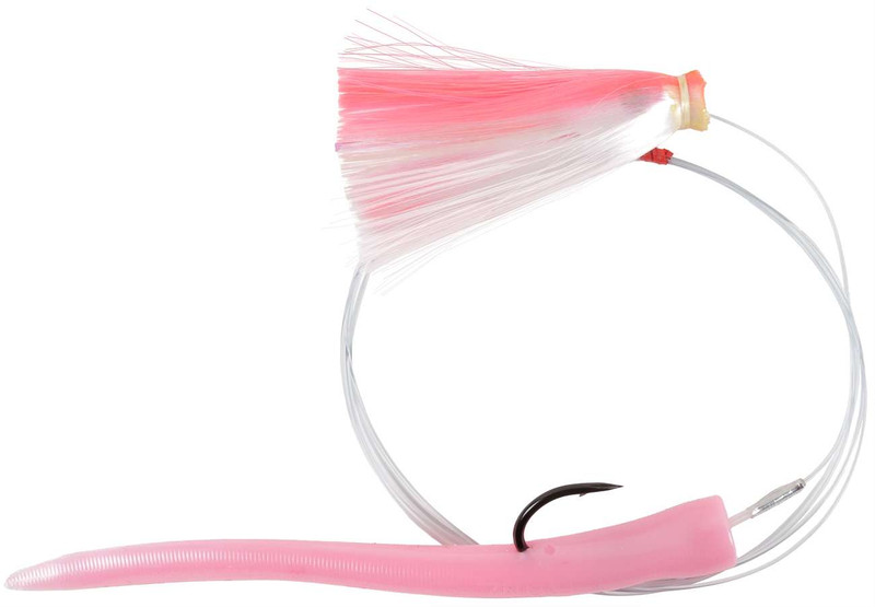 RonZ Rigged Joe Shute Skirted Trolling Lure - 5oz - Pink/White