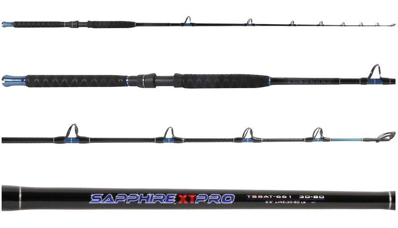 Tsunami TSSAT-661-30-80 Sapphire XT Turbo Standup Rod - TackleDirect