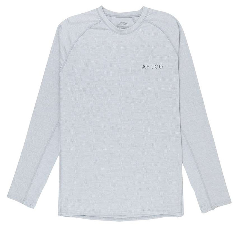 Aftco Adapt Phase Change Performance Shirt - Light Gray Heather