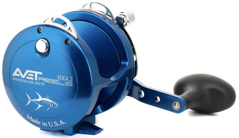 Avet HX 4.2 Single Speed Lever Drag Casting Reel Blue