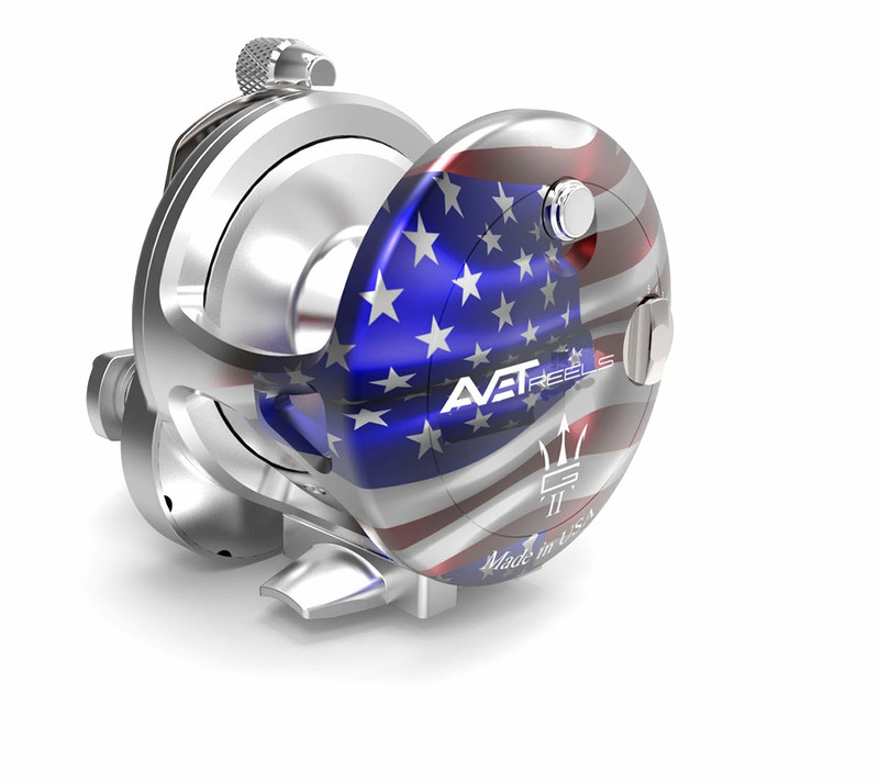 Avet HX 5/2 MC Raptor Two-Speed Lever Drag Casting Reel American Flag  Patriot