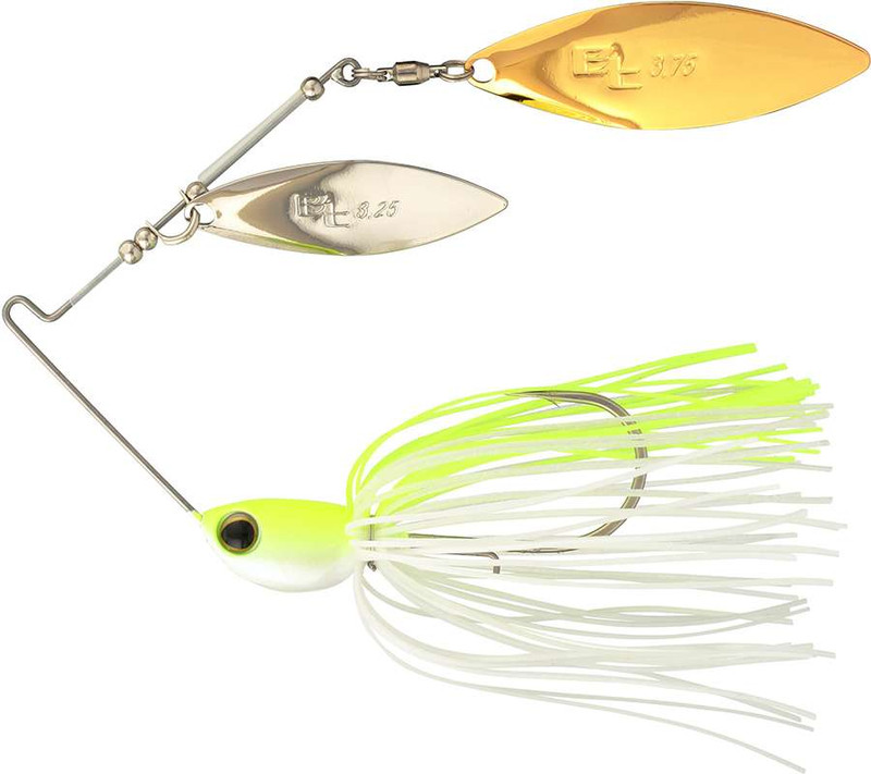 Nichols Pulsator Metal Flake Double Willow Spinnerbait Bass Wire