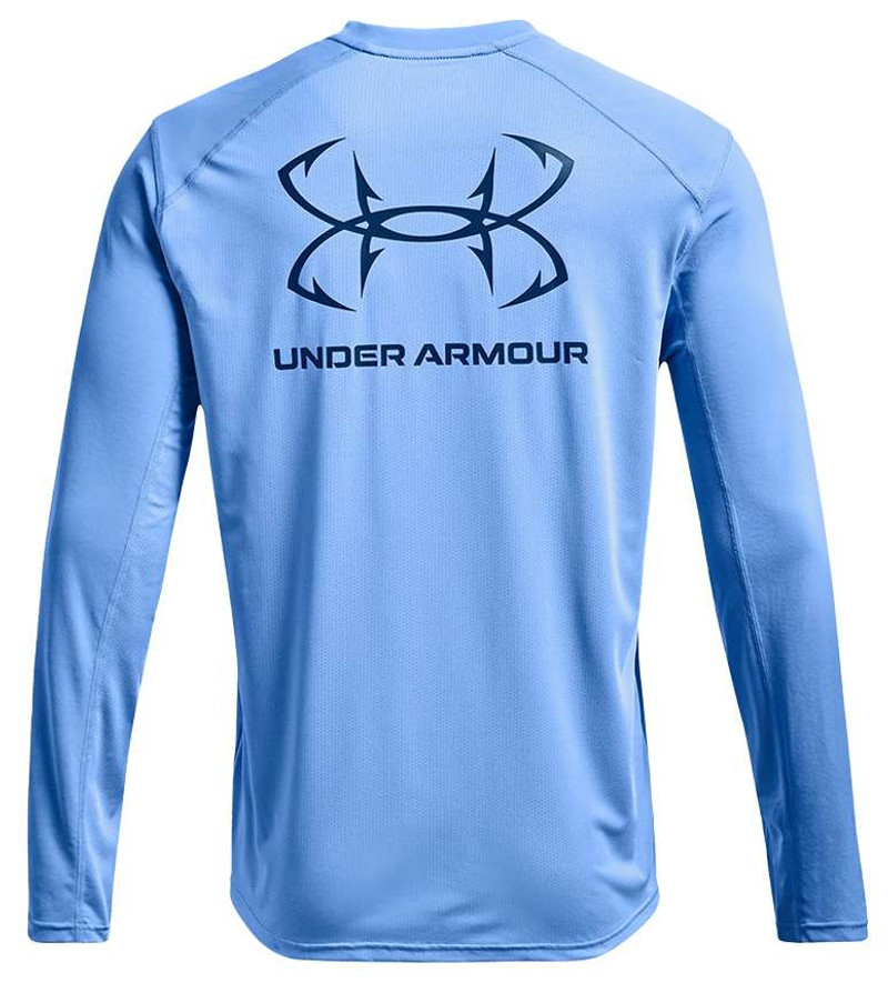 Under Armour Iso-Chill Shorebreak Hook Back Long Sleeve Shirt - Blue -  2X-Large