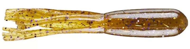 ZOOM BAIT COMPANY SALTY SUPER TUBE H20 VIOLET GOLD 3.75in BODY 8