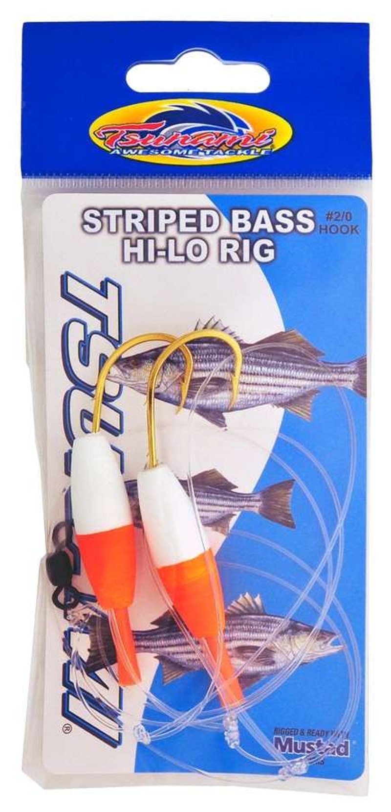 Tsunami Striped Bass Hi Lo Rig w/ 2/0 Circle Hook - TackleDirect