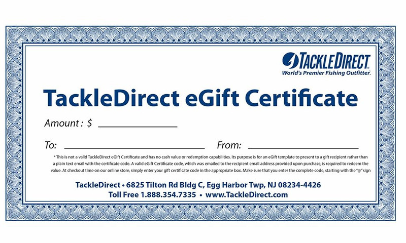 TackleDirect eGift Certificates