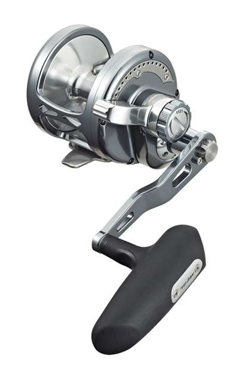 Maxel Ocean Max 1 Speed Lever Drag Jig Reel Gunsmoke - TackleDirect