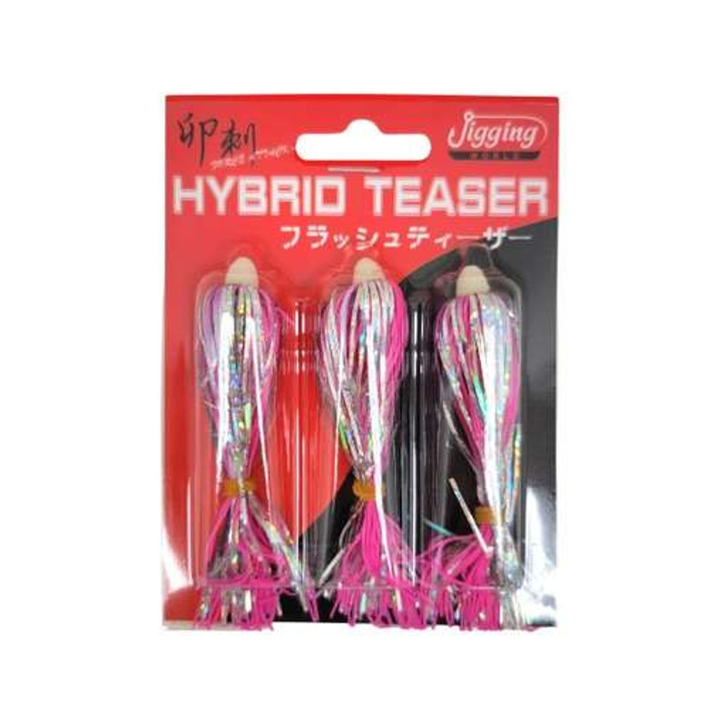 Jigging World Hybrid Teaser - Pink - TackleDirect