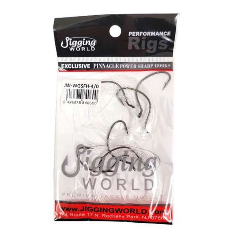 Jigging World Snelled Fluke Hooks - Tackle Direct