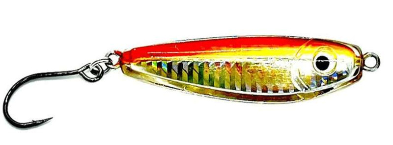 JoeBaggs Peanut Resin Jig - 3in - 2oz - OLV/CHR - TackleDirect