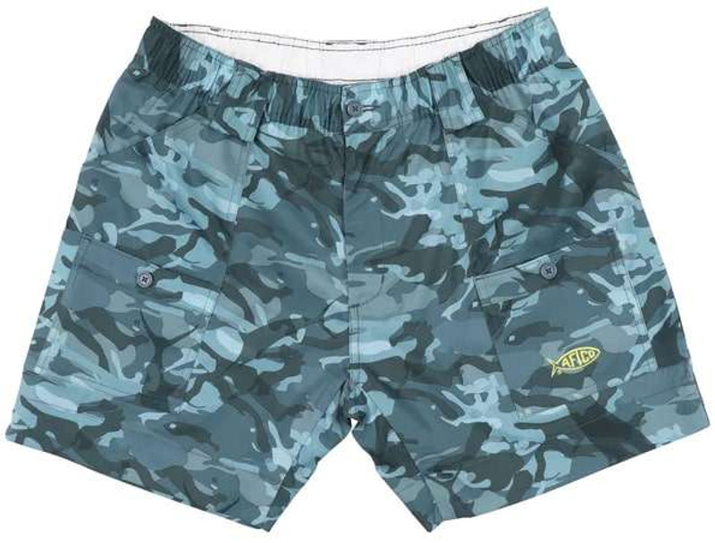 AFTCO Camo The Original Fishing Short - Green Digi Camo - 36