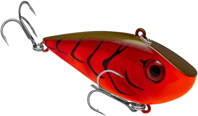 Strike King Red Eyed Shad Tungsten 2 Tap - Fire Craw - TackleDirect