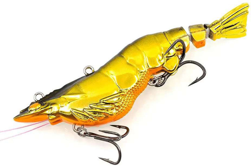 Chasebaits Armour Prawn - 3.25in - Gold Chrome