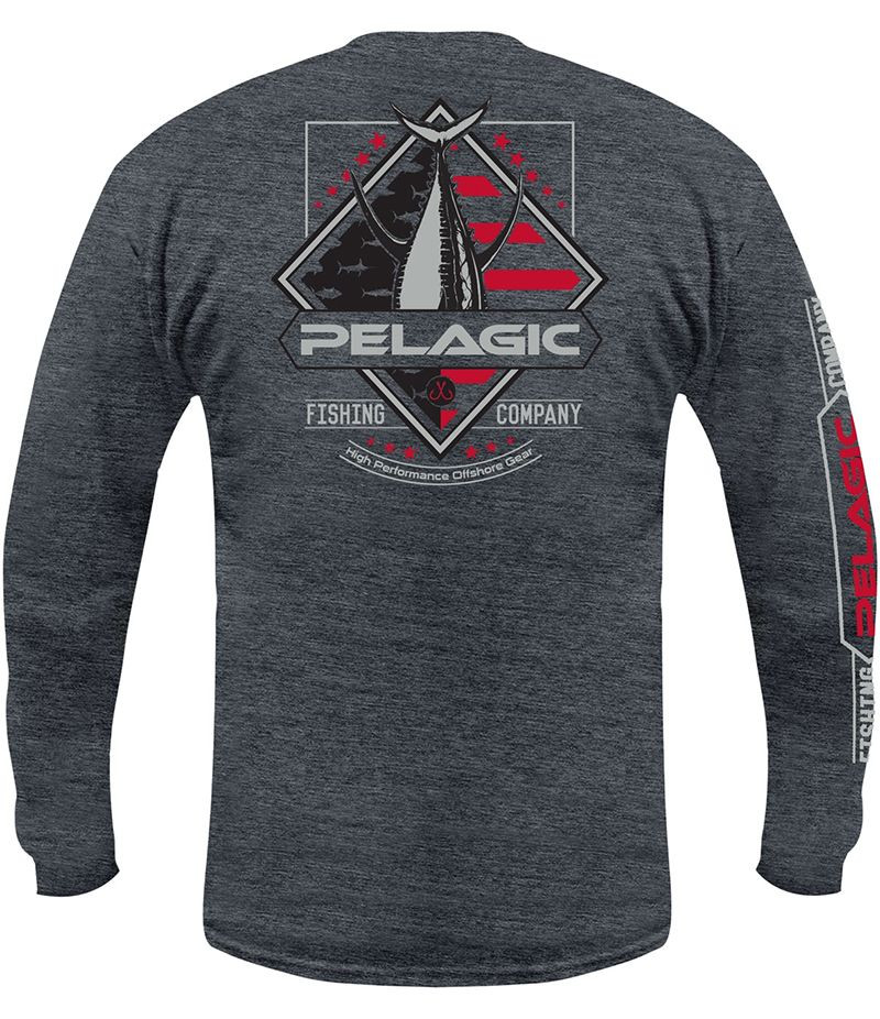 Pelagic Patriot Tuna Long Sleeve T-Shirt - XL - TackleDirect