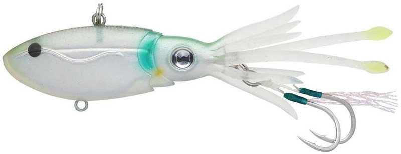 Nomad Design Squidtrex Fishing Lure with Patent Pending Technology  Vibration Design - TPE Soft Plastic, BKK Assist Hooks, Squid Lure