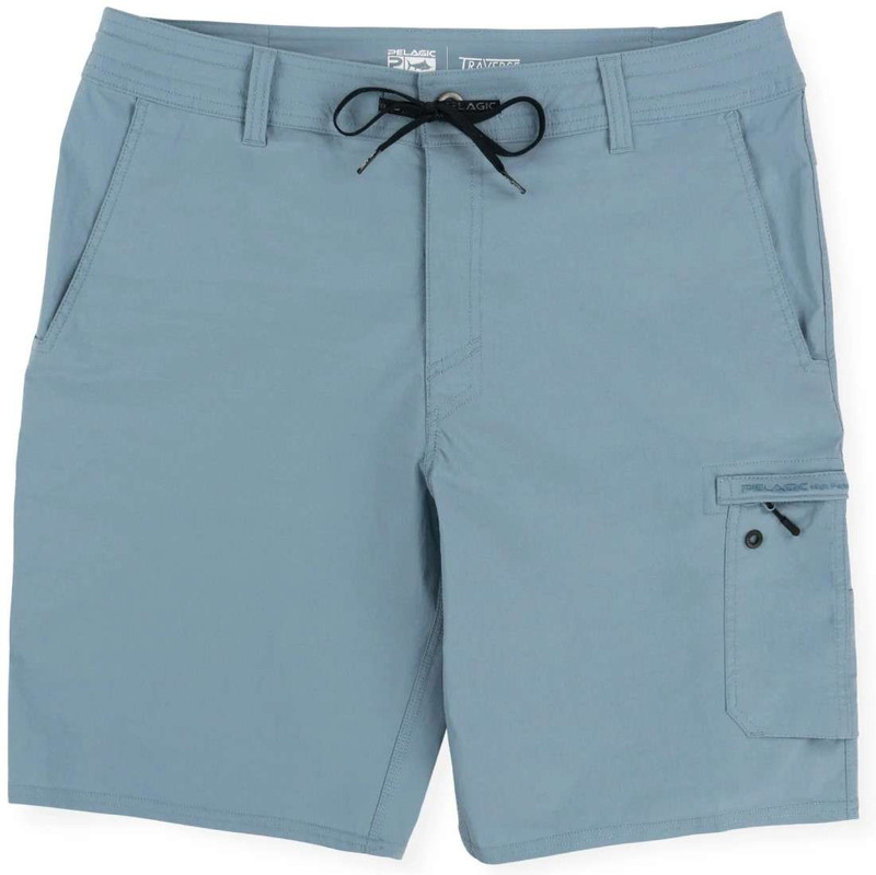 Pelagic Traverse Hybrid Fishing Shorts - Slate - 32 - TackleDirect