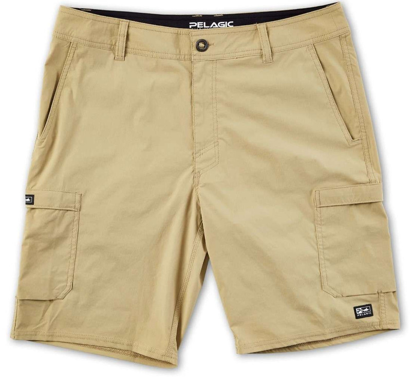 Pelagic Madeira Cargo Fishing Hybrid Shorts - Khaki - 30