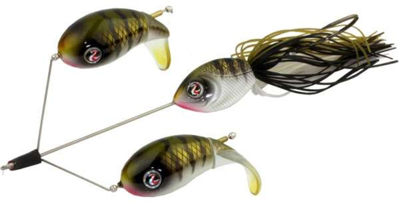 River2Sea Double Plopper Buzzbait Lure - Mutty Butt